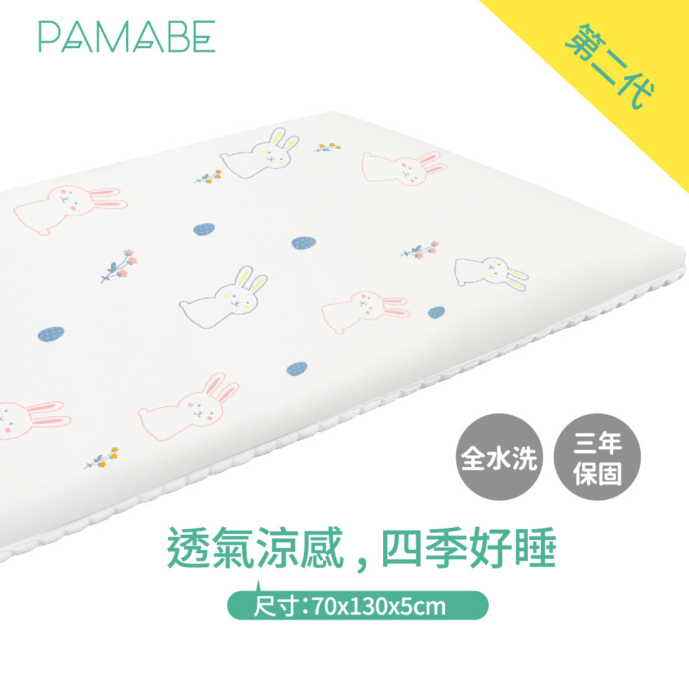 PAMABE 二合一水洗透氣嬰兒床墊 70x130cm